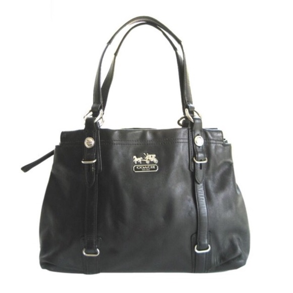 Coach Handbags - COACH MIA LEATHER CARRY ALL TOTE